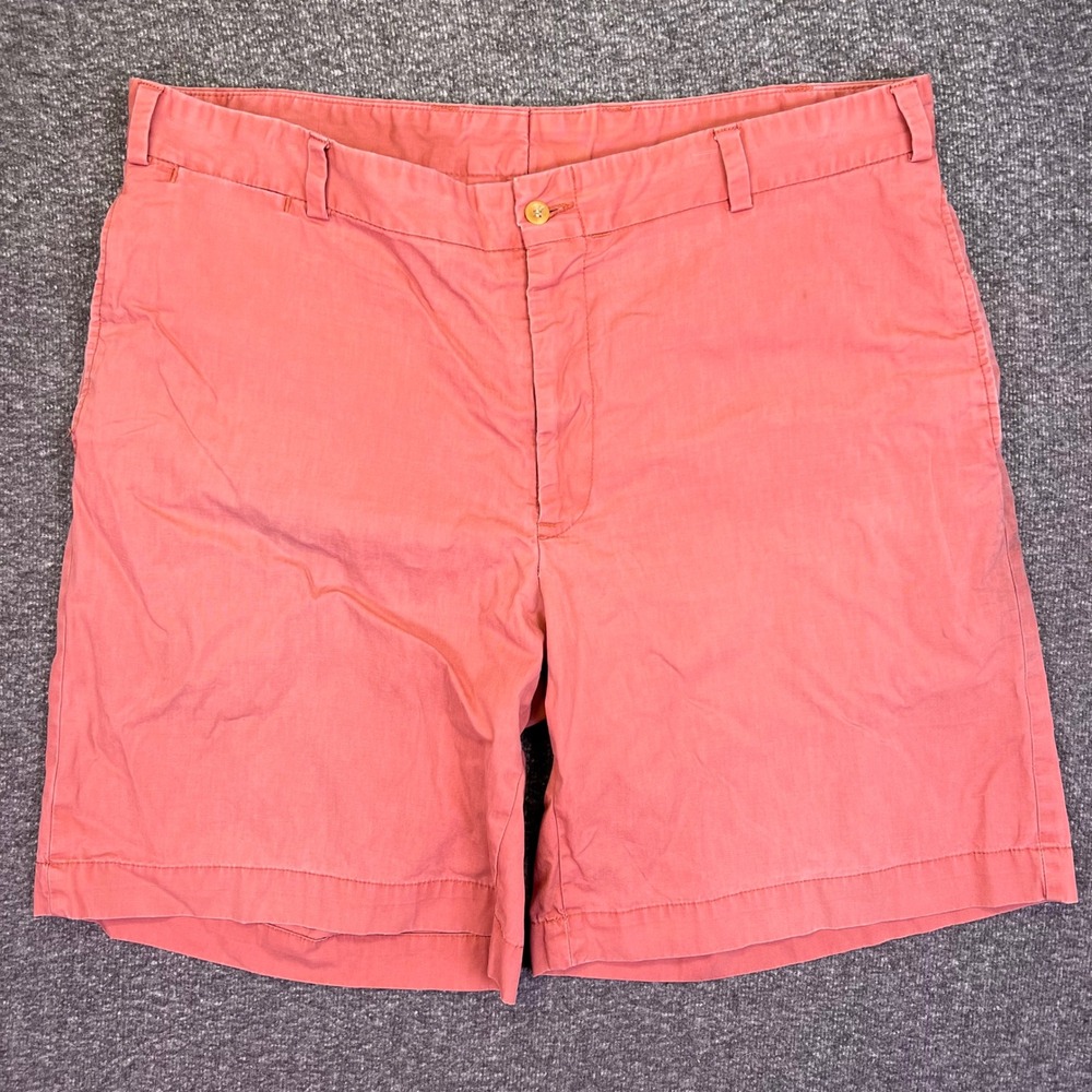 Bills Khakis Shorts Mens 40 Coral Pink Classic Preppy Made in USA Cotton Twill